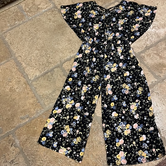 Art Class Romper Jumper Flowers Size      M 7 / 8 - Picture 2 of 5